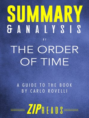 cover image of Summary & Analysis of the Order of Time